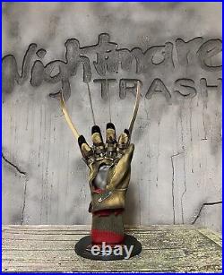 Freddy Krueger Glove Stand Display with Sweater A Nightmare On Elm Street Prop