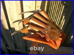 Freddy Krueger Glove with Display Stand Nightmare Elm Street Part 2
