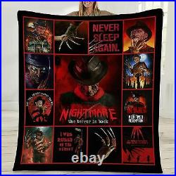 Freddy Krueger Nightmare On Elm Street Blanket Best Gift For Friends & Family