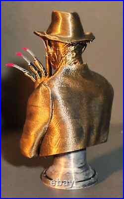 Freddy Krueger Statue Fan Art Nightmare on Elm Street Metallic Finish 10 INCH