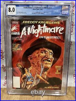 Freddy Krueger's A Nightmare on Elm Street #1 CGC 8.0 graded 1989 magazine