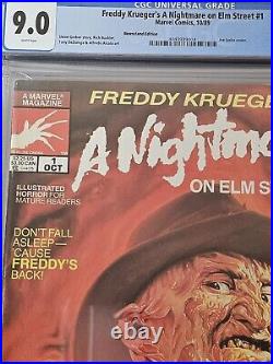 Freddy Krueger's A Nightmare on Elm Street #1 CGC 9.0 Newstand Edition