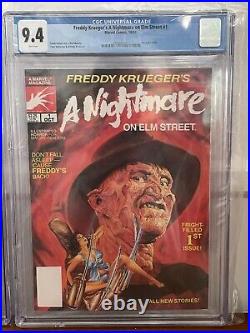 Freddy Krueger's A Nightmare on Elm Street #1 CGC 9.4 + The Beginning #1 CGC 9.4
