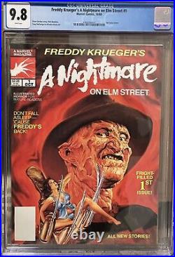 Freddy Krueger's A Nightmare on Elm Street #1 CGC 9.8 White Pages Marvel 1989