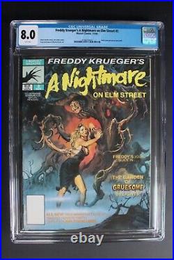 Freddy Krueger's A Nightmare on Elm Street #2 Marvel 2nd COMIC 1989 CGC VF 8.0