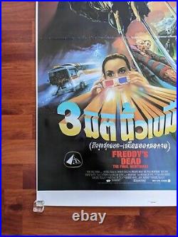Freddy's Dead (1991) Nightmare Elm Street 6 Krueger Thai movie film poster