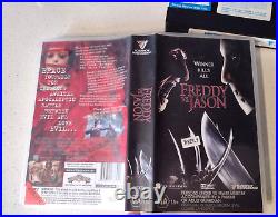 Freddy vs jason VHS Pal Small Box Ex rental nightmare on elm street Friday 13th