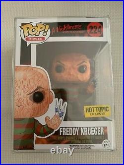 Funko Pop！A Nightmare on Elm Street Freddy Krueger#224 Exclusive MINT。+Protector 