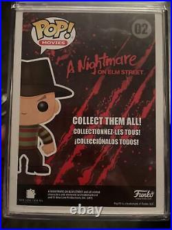 Funko Pop # 02 Nightmare on Elm Street Freddy Krueger GLOW CHASE EDITION New