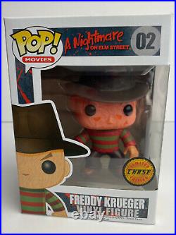 Funko Pop! A Nightmare On Elm Street #02 Freddy Krueger Glow Chase WithProtector