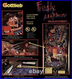 Gottlieb Freddy A Nightmare On Elm Street Flipper / Pinball