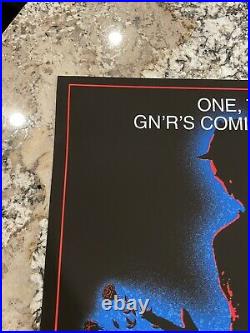 Guns N Roses Lithograph Poster Columbus Ohio 184/250 Nightmare On Elm Street