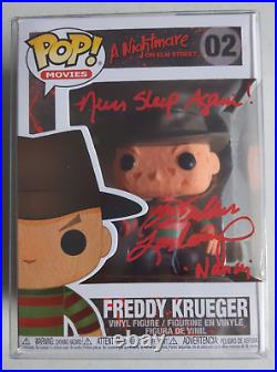 HEATHER LANGENKAMP Signed Freddy FUNKO POP Nightmare on Elm Street BAS JSA COA R