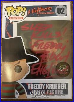 JSA Robert Englund Autographed FREDDY KRUEGER Nightmare on Elm Street Glo Chase