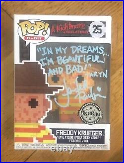 Jennifer Rush Taryn Nightmare On Elm Street Freddy Krueger SIGNED Funko Pop 25