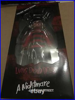 Living Dead Dolls Presents A Nightmare on Elm Street Talking Freddy. BNIB