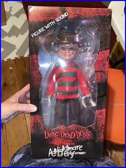Mezco Toy Living Dead Dolls A Nightmare On Elm Street Talking Freddy Krueger