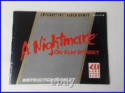 NES A Nightmare On Elm Street 1989 Bix Plus Manual Nintendo Freddys Coming