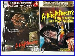 NIGHTMARE ON ELM STREET Movie Magazine Sticker Album 15pc Lot Freddy Krueger