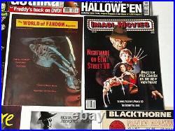 NIGHTMARE ON ELM STREET Movie Magazine Sticker Album 15pc Lot Freddy Krueger