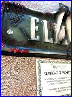 Nightmare On Elm St. Sign Autographed by Robert Englund'Freddy Krueger' withCOA