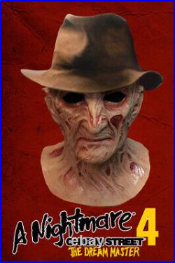 Nightmare On Elm Street 4 Deluxe Freddy Krueger Mask with Hat? US SELLER? 06FTT10