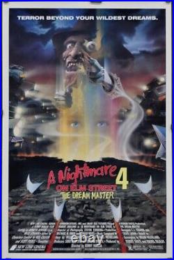 Nightmare On Elm Street 4 THE DREAM MASTER 1988 ORIG 27X41 ROLLED MOVIE POSTER