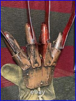 Nightmare On Elm Street Freddy Glove Display Frame Hat Sweater Horror Prop