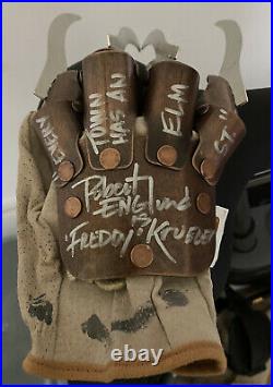 Nightmare On Elm Street Freddy Krueger Signed Glove Robert Englund Legend