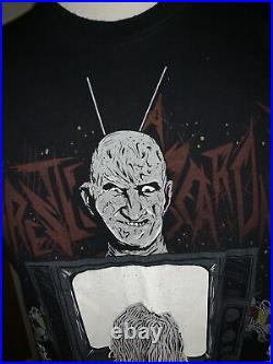 Nightmare On Elm Street Freddy Krueger Vintage Horror Shirt XL Prime Time Bitch