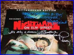 Nightmare On Elm Street Signed Laserdisc with Quotes! Horror Movie Freddy Krueger