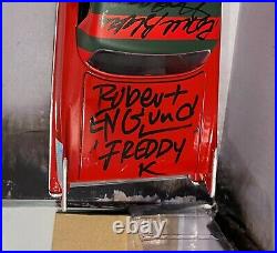Nightmare On Elm Street Signed x4 with COA Diecast Car Freddy Krueger 80s Horror