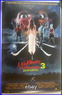 Nightmare on Elm Street 3 Dream Warriors 1987 Video Poster Robert Englund