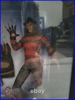 Nightmare on Elm Street Freddy Boogeyman Movie House of Horror Shadowbox Set