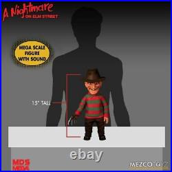 Nightmare on Elm Street Freddy Krueger Mega Scale Action Figure 15 Mezco