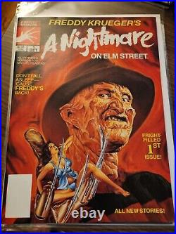 Nightmare on Elm Street Marvel comic magazines 1989 Freddy high grade