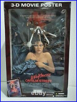 Nightmare on Elm street 3-D Movie Poster McFarlane Toys Rare