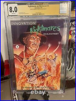 Nightmares on Elm Street comic signed Robert Englund Freddy Krueger