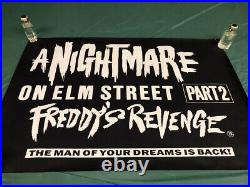 Original A Nightmare on Elm Street 2 Freddy's Revenge Quad Poster 1986
