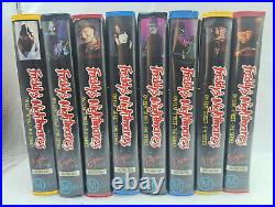 RARE VHS FREDDY'S NIGHTMARE ON ELM STREET THE SERIES FULL CLAMSHELL SET 8 Tape