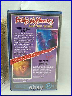 RARE VHS FREDDY'S NIGHTMARE ON ELM STREET THE SERIES'REBEL/BRIDE' Clamshell