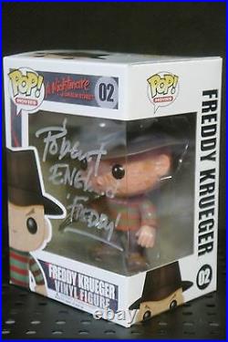 ROBERT ENGLUND Signed Funko Pop Freddy Krueger Figure Nightmare on Elm Street