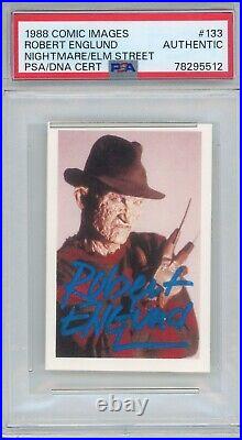 Robert Englund 1988 Nightmare On Elm Street #133 RC Autograph PSA Freddy Krueger