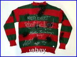 Robert Englund Freddy Krueger Cast Autographed Nightmare Elm Sweater ASI Proof