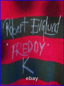 Robert Englund & Freddy Krueger Signed A Nightmare On Elm Street Sweater /Jumper