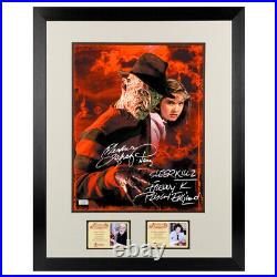 Robert Englund Langenkamp Autographed Nightmare on Elm Street 11x14 Framed Photo