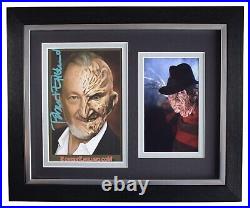 Robert Englund Signed 10x8 Framed Autograph Photo Display Nightmare Elm Street