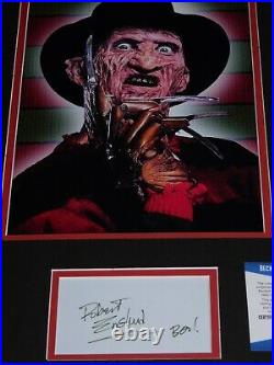 Robert Englund Signed Nightmare on Elm Street 11x17 Photo Display Custom Beckett