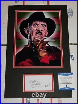 Robert Englund Signed Nightmare on Elm Street 11x17 Photo Display Custom Beckett
