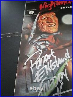Signed Robert Englund Nightmare on Elm Street no. 1 Comic- certified